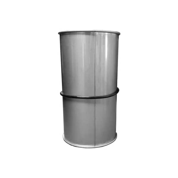 Abrazadera de Conducto Ajustable con Manga y Anillo en O, Diámetro de 3", Acero Inoxidable 304, Calibre 24