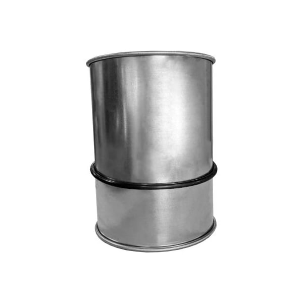 Abrazadera de conducto ajustable de manga con anillo en "O", diámetro de 6 pulgadas, galvanizada, calibre 22.
