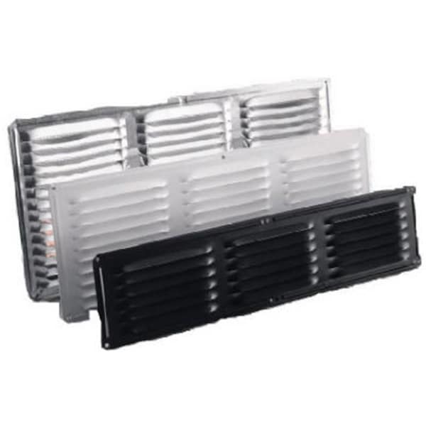 84210 Rejilla de Aluminio para Ventilación de Alero de 16 x 8 pulgadas en Acabado Plata