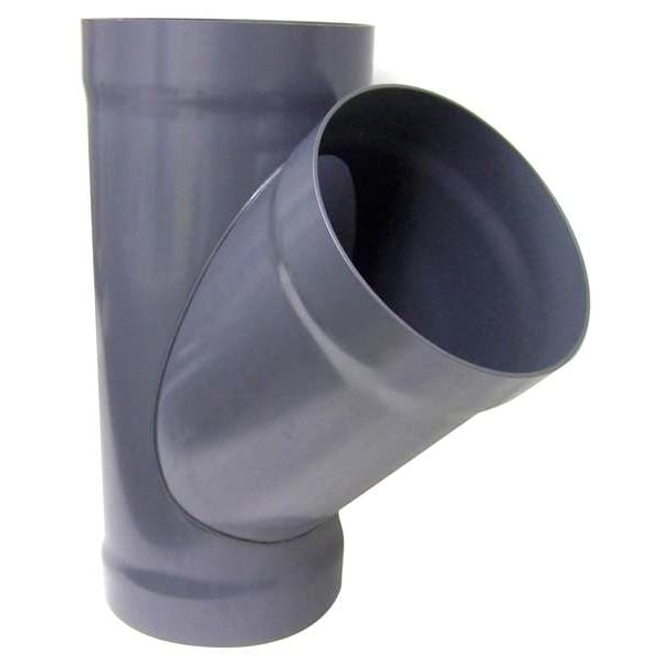 Rama en forma de Y a 45 grados, 16 pulgadas de diámetro para conducto, PVC tipo I, 34-5/8" de largo.