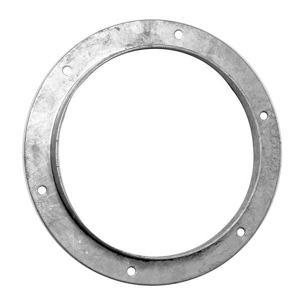 Brida de ángulo redondo, 8 pulgadas de diámetro de conducto, acero galvanizado, calibre 22, 1-1/8" de largo, 1-1/4" de altura.