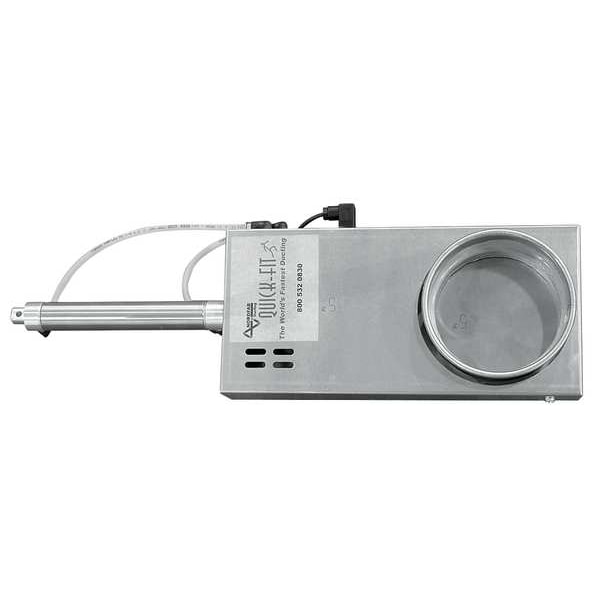 Válvula de compuerta automática redonda SD, acero galvanizado, calibre 22, 16 pulgadas de ancho, 5 1/4 pulgadas de largo, 30 pulgadas de altura