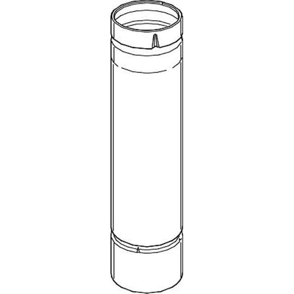 Tubo de ventilación de gas tipo B Selkirk 503743; redondo; diámetro de 3 pulgadas; longitud de 60 pulgadas.