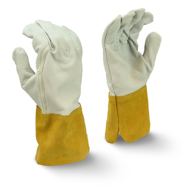 Guantes de soldadura Radians MIG/TIG, palma de piel de cabra, talla L - RWG6710L