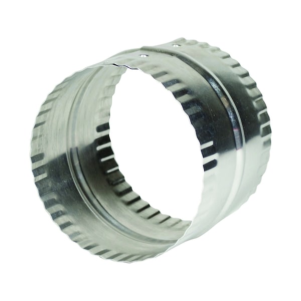 Conector de Aluminio Plateado para Conducto de 3 pulgadas L x 4 pulgadas D de Deflect-O