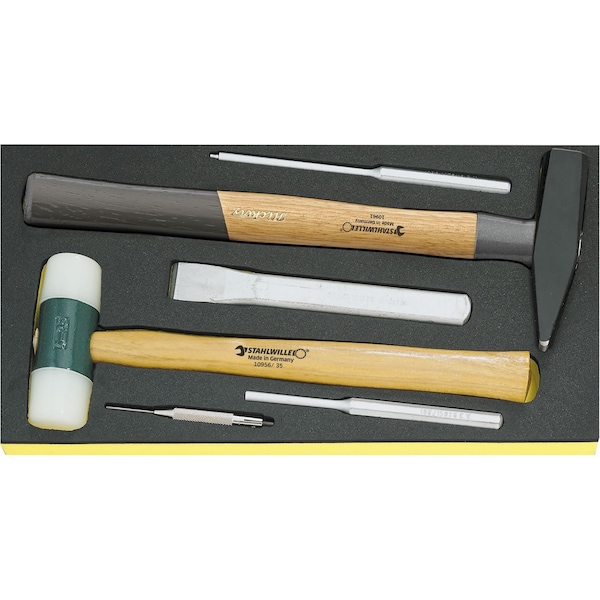 Stahlwille Tools Hammer, chisels etc. i.TCS inlay No.TCS102-109/10956/10960/6 1/3-tray6-pcs. - 96838181