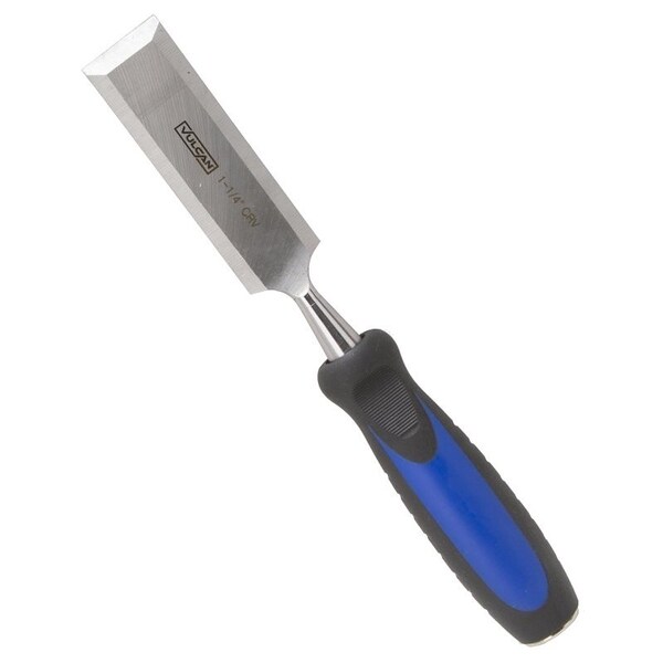 Vulcan Chisel, 1-1/4 in Tip, 10-1/4 in OAL, CRV Blade, Ergonomic Grip Handle - JL-CH5