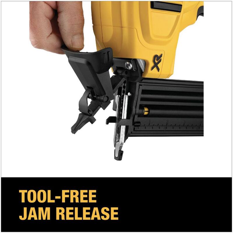 Kit de clavadora inalámbrica DEWALT 20V MAX XR de iones de litio de calibre 18 - DCN680D1