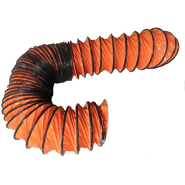 Manguera Flexible de Ducto de 12 pulgadas x 15.5 pies en color naranja