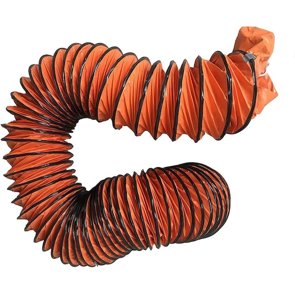 Manguera Flexible de Ducto de 12 pulgadas x 15.5 pies en color naranja