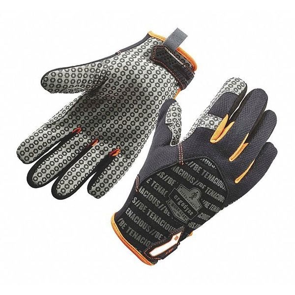 Guantes de mecánico Proflex By Ergodyne, 2XL, Negro, Malla de Poliéster Transpirable - 821