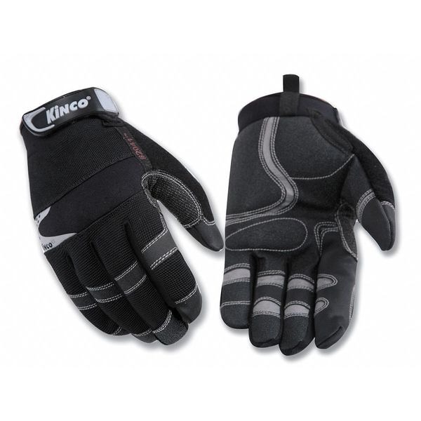 Guantes de Mecánico Kinco, Talla L, Negro, Spandex/Form - 2041-L
