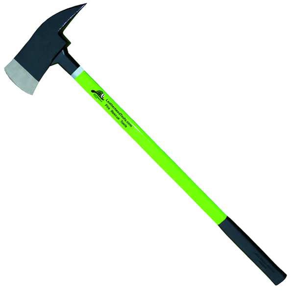 Leatherhead Tools Pick Axe, 36" Lime Fiberglass Handle, 6 lb. Head - PAL-6