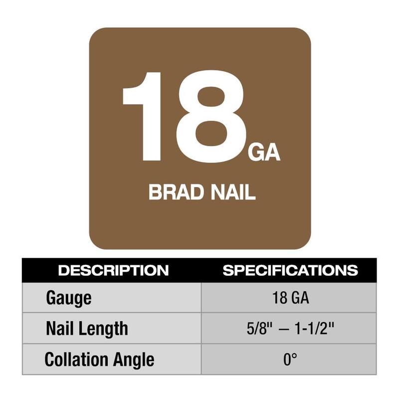 Clavadora de Brad compacta Milwaukee M12 FUEL de 12 voltios de 1-1/2 pulgadas, inalámbrica, sin escobillas de iones de litio de 18 calibres (solo la herramienta) - 2541-20.
