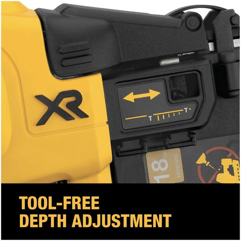 Clavadora inalámbrica eléctrica DEWALT 20V MAX XR de iones de litio de 18 galgas (sólo herramienta) - DCN680B