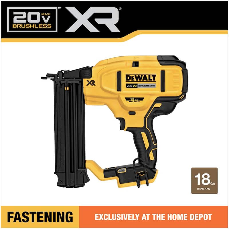 Clavadora inalámbrica eléctrica DEWALT 20V MAX XR de iones de litio de 18 galgas (sólo herramienta) - DCN680B