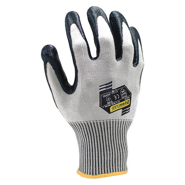 Guantes recubiertos resistentes al corte Ironclad Performance Wear, Nivel de corte A4, calibre 15, gris, L (9) - KKC4N-04-L