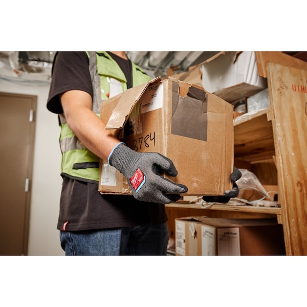 Guantes Milwaukee Tool con recubrimiento resistente al corte, Nivel de corte A2, calibre 18, L - 48-73-7122