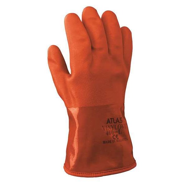 Guantes recubiertos Showa, Nivel de corte 2, 13 ga, Naranja, M - 460M-08