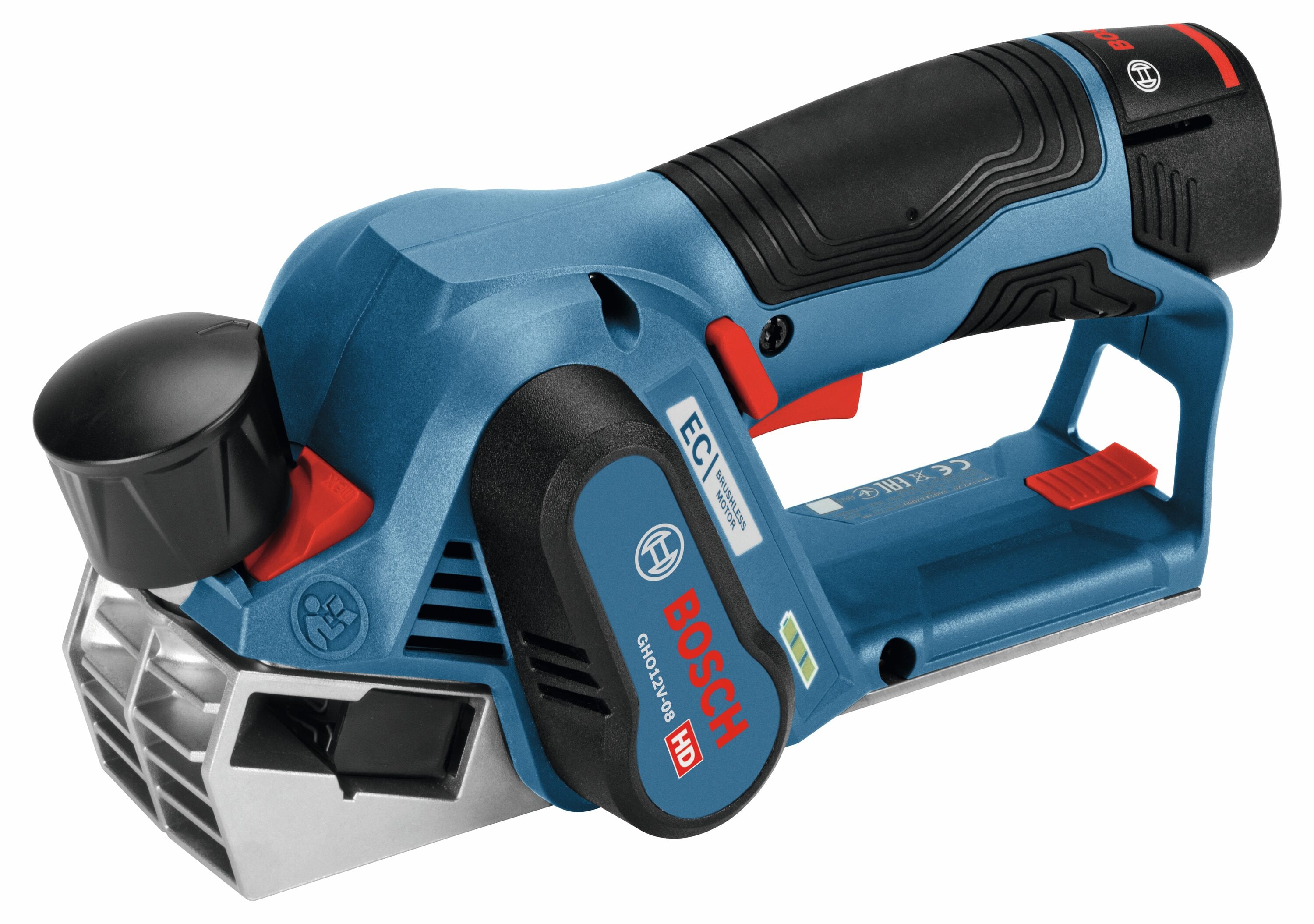 Cepillo eléctrico portátil de 12 voltios Bosch 2.2000 pulgadas GHO12V-08N
