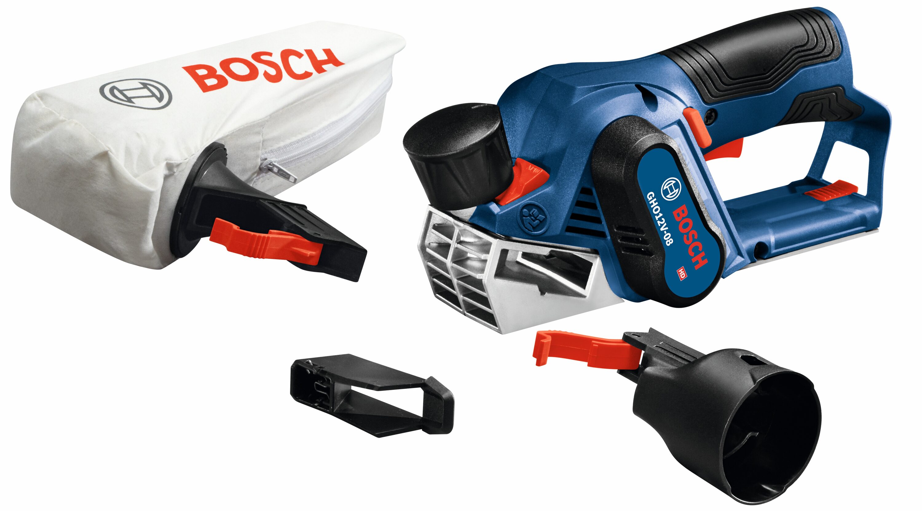 Cepillo eléctrico portátil de 12 voltios Bosch 2.2000 pulgadas GHO12V-08N