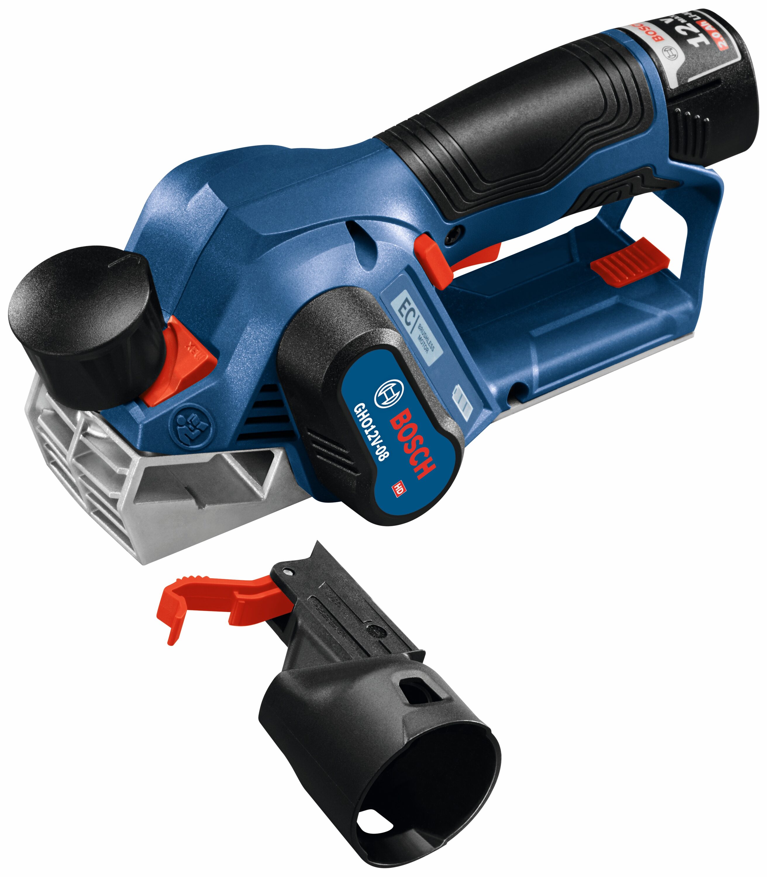 Cepillo eléctrico portátil de 12 voltios Bosch 2.2000 pulgadas GHO12V-08N