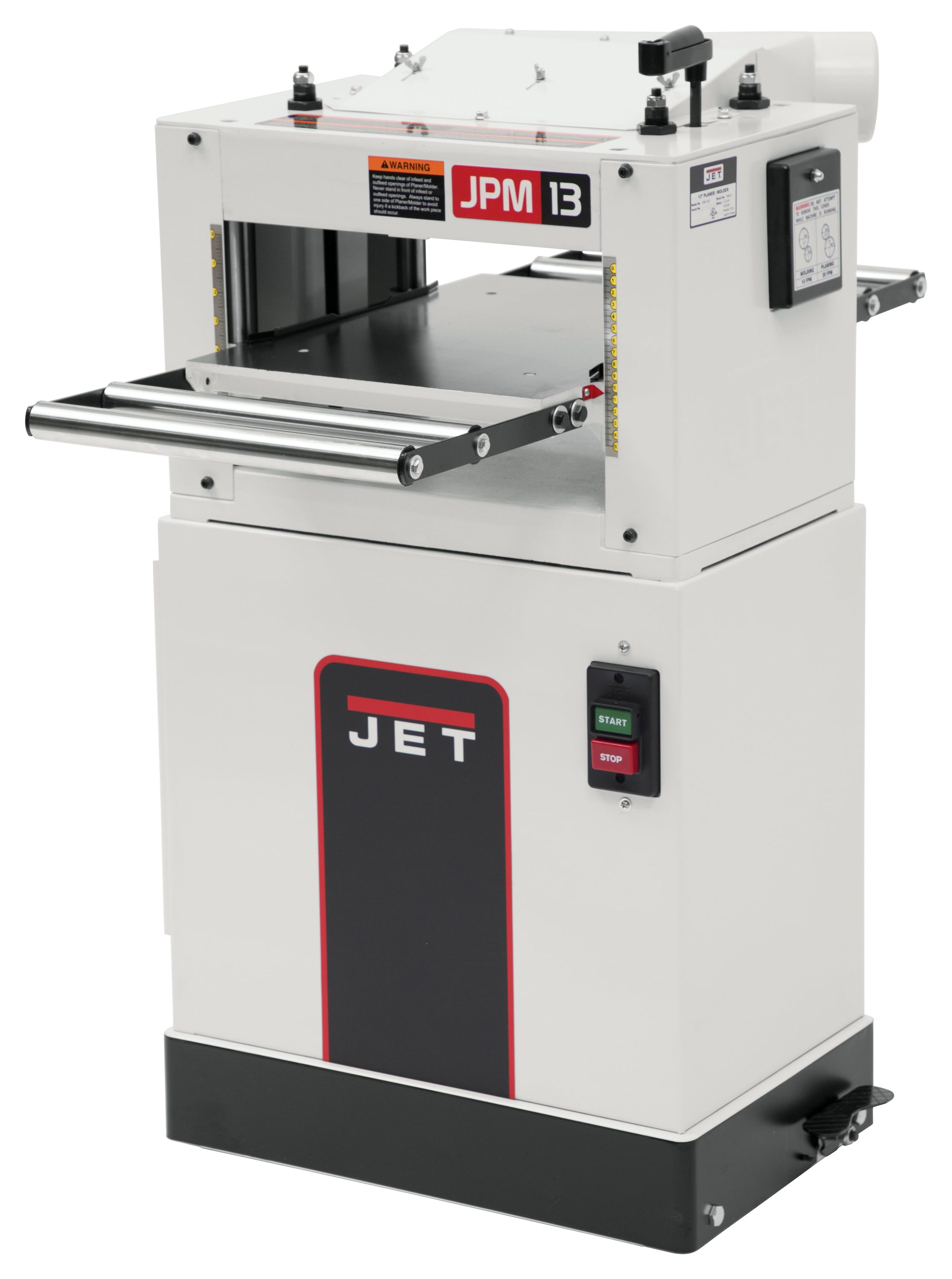 Cepilladora de banco JET de 13 pulgadas y 30 amperios