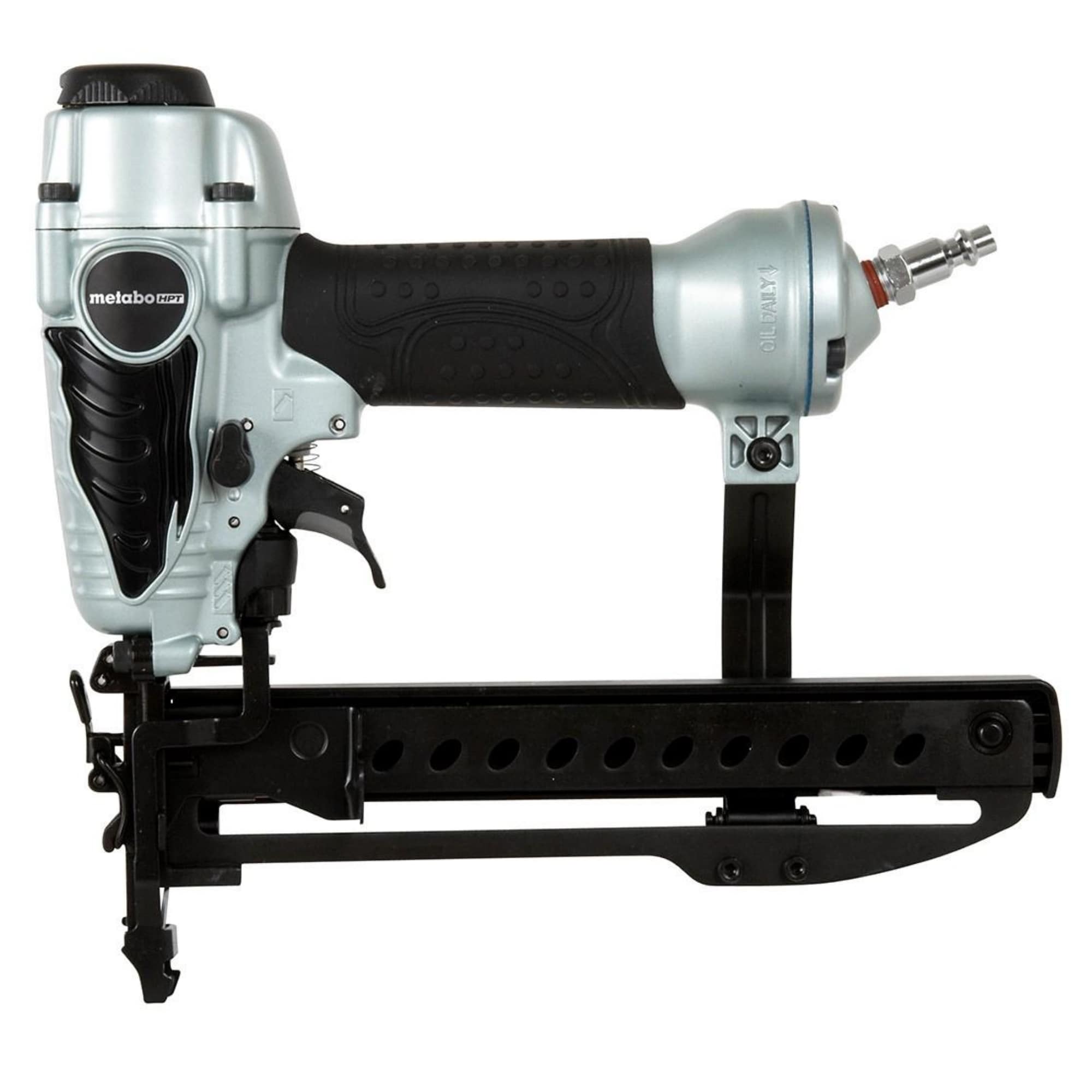 Grampadora neumática para clavos de corona estrecha de calibre 18 de Metabo HPT N3804AB3M
