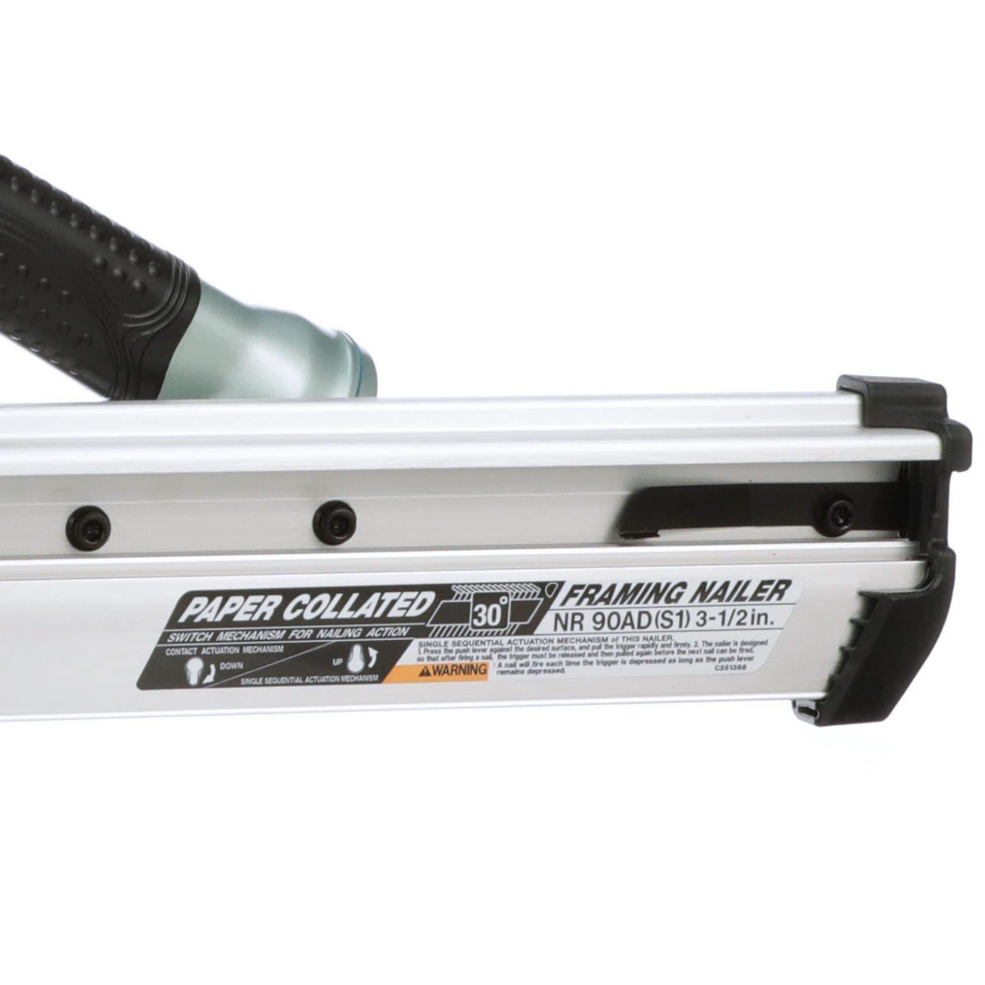 Clavadora neumática para marcos de 3-1/2 pulgadas a 30 grados Metabo HPT NR90ADS1M