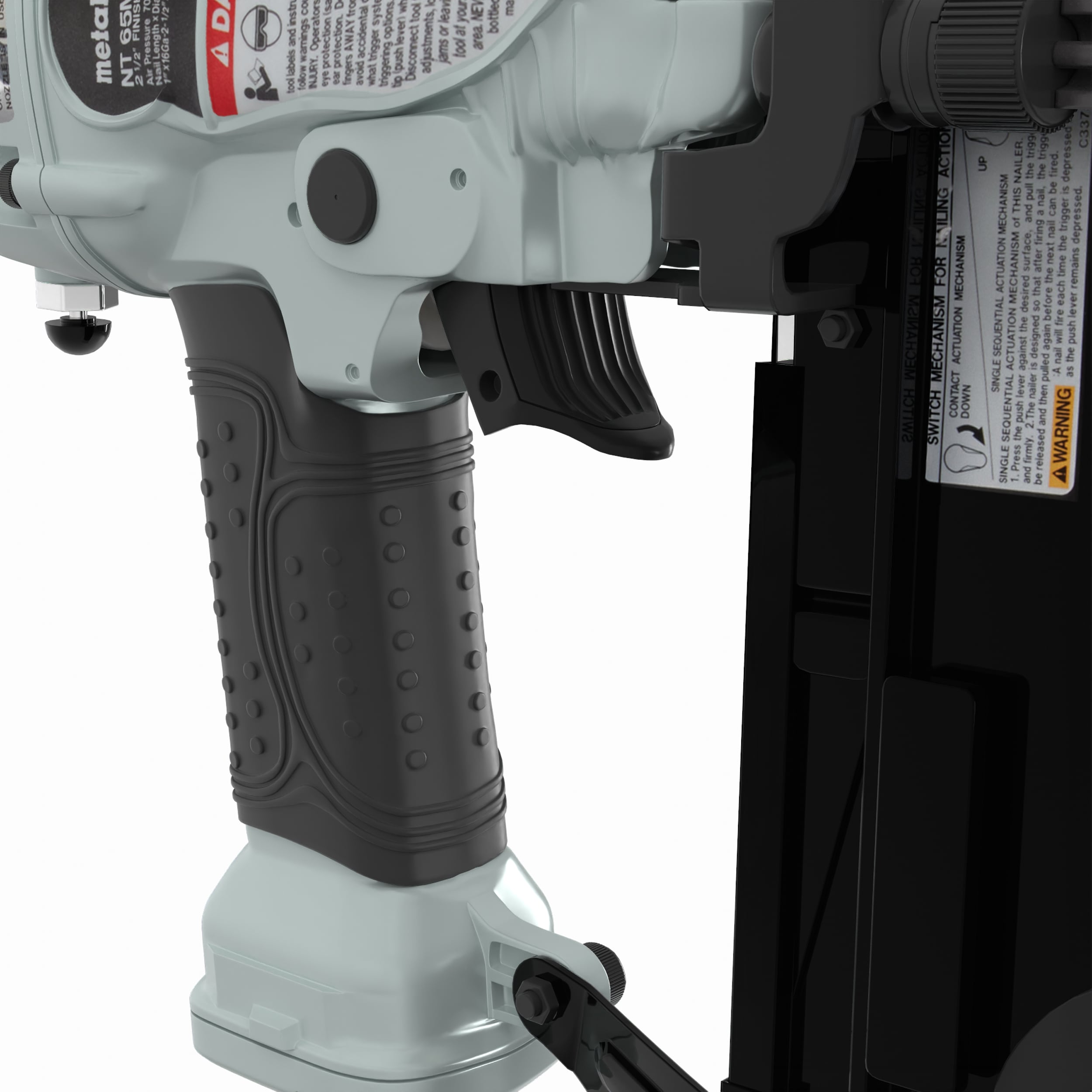 Clavadora de acabado recta neumática de 16 galgas de 2-1/2 pulgadas Metabo HPT NT65M2SM