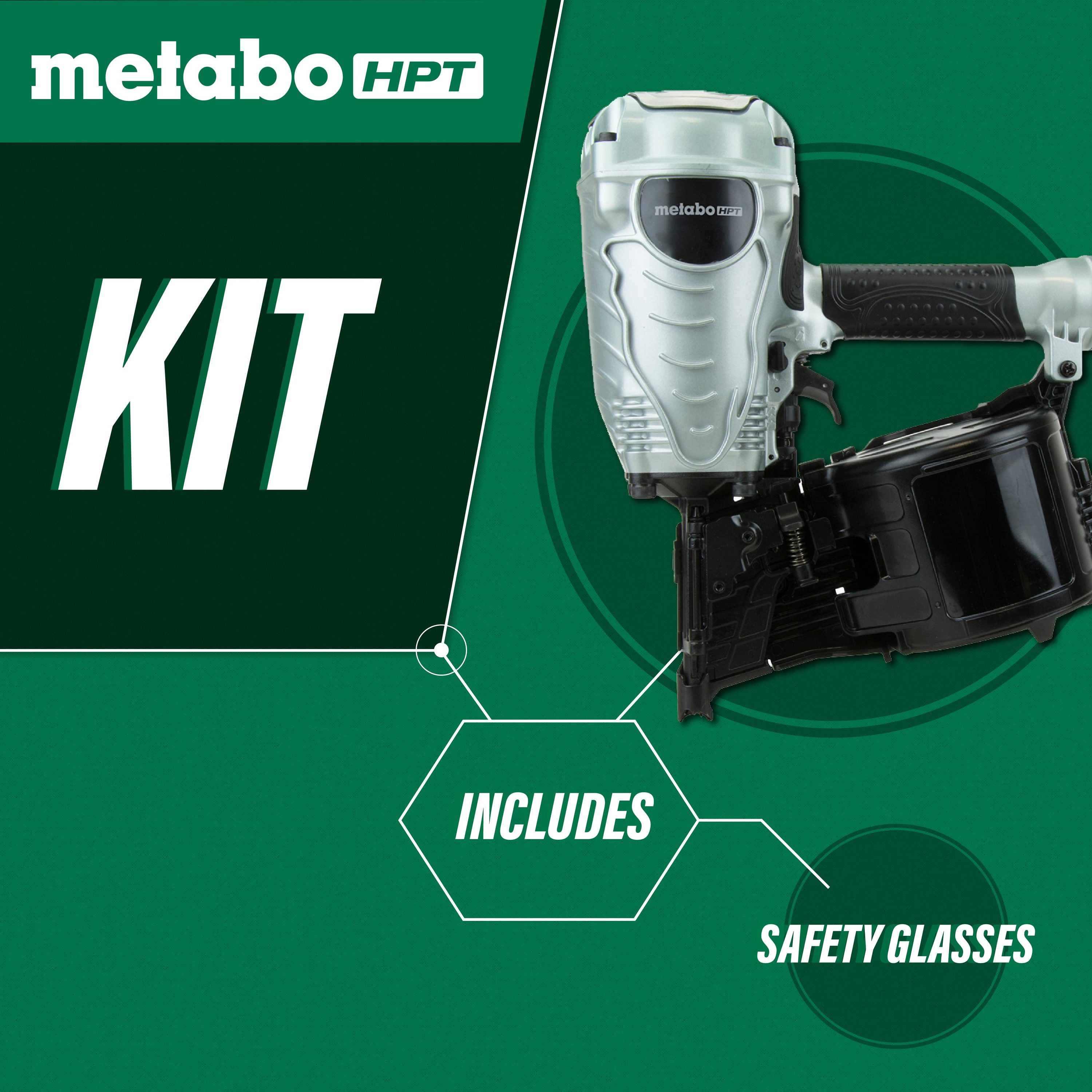Clavadora neumática para entramado Metabo HPT de 3.5 pulgadas y ángulo de 15 grados NV90AGSM