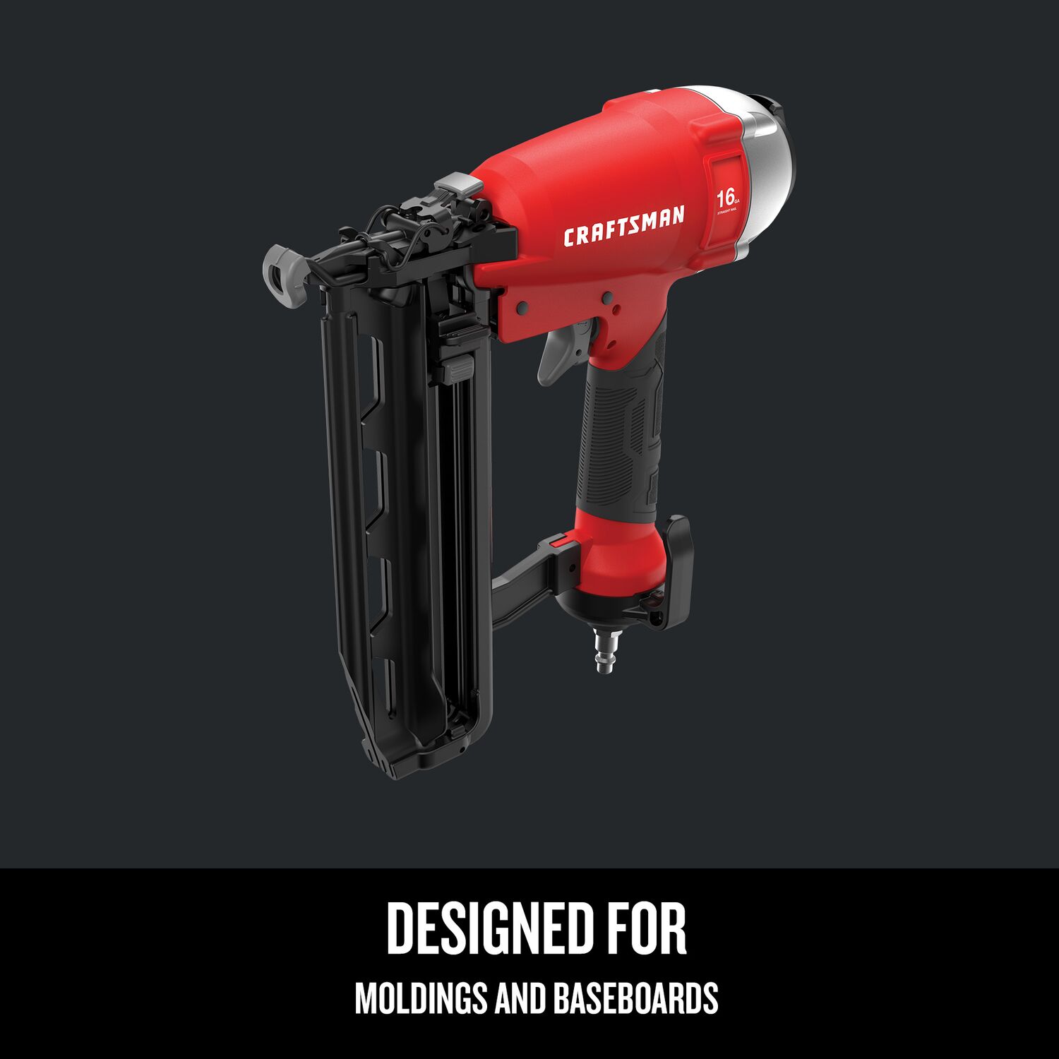 Clavadora neumática recta de acabado Craftsman de calibre 16 de 2-1/2 pulgadas