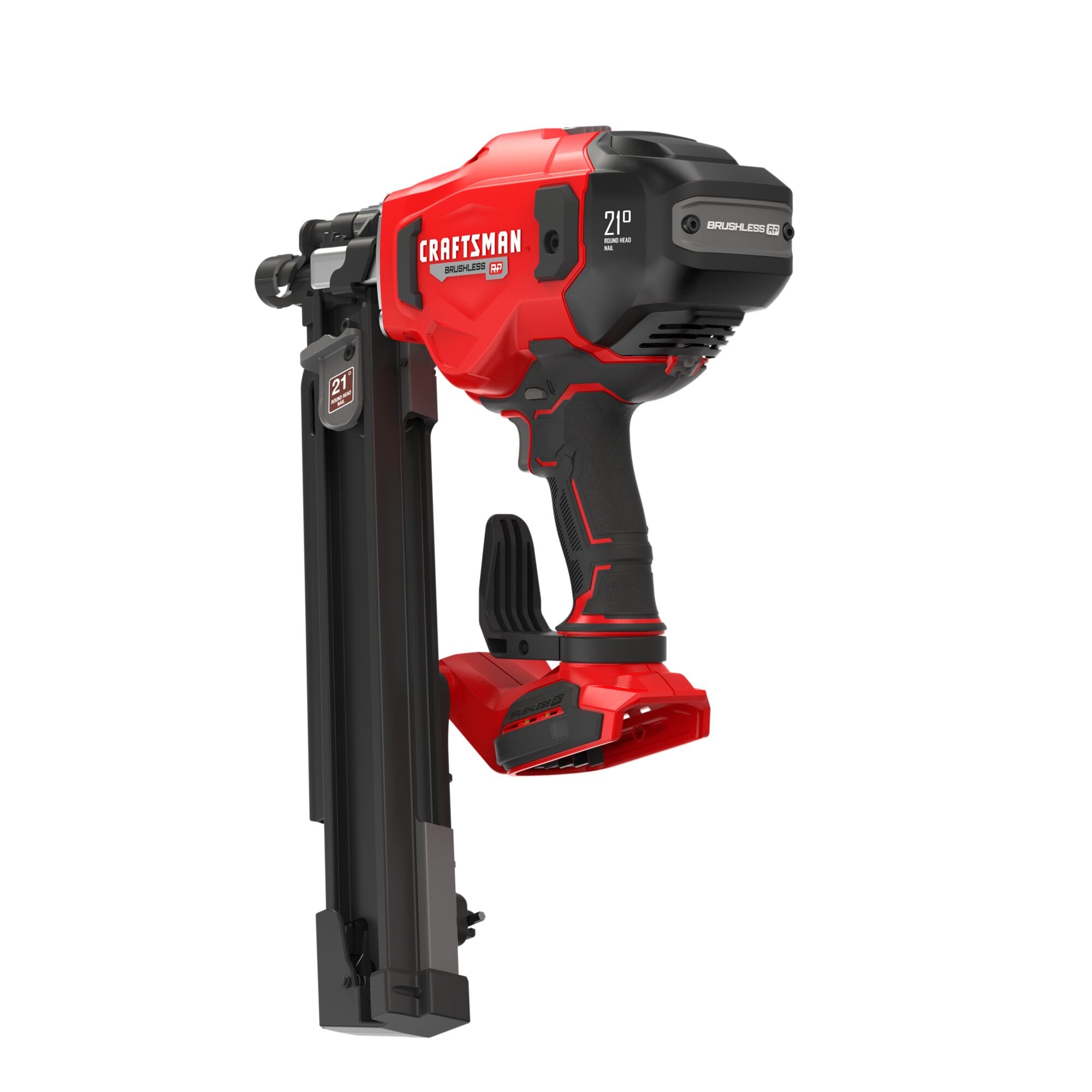 Clavadora inalámbrica para enmarcar de cabeza redonda CRAFTSMAN V20 Brushless RP de 3-1/4 pulgadas a 21 grados