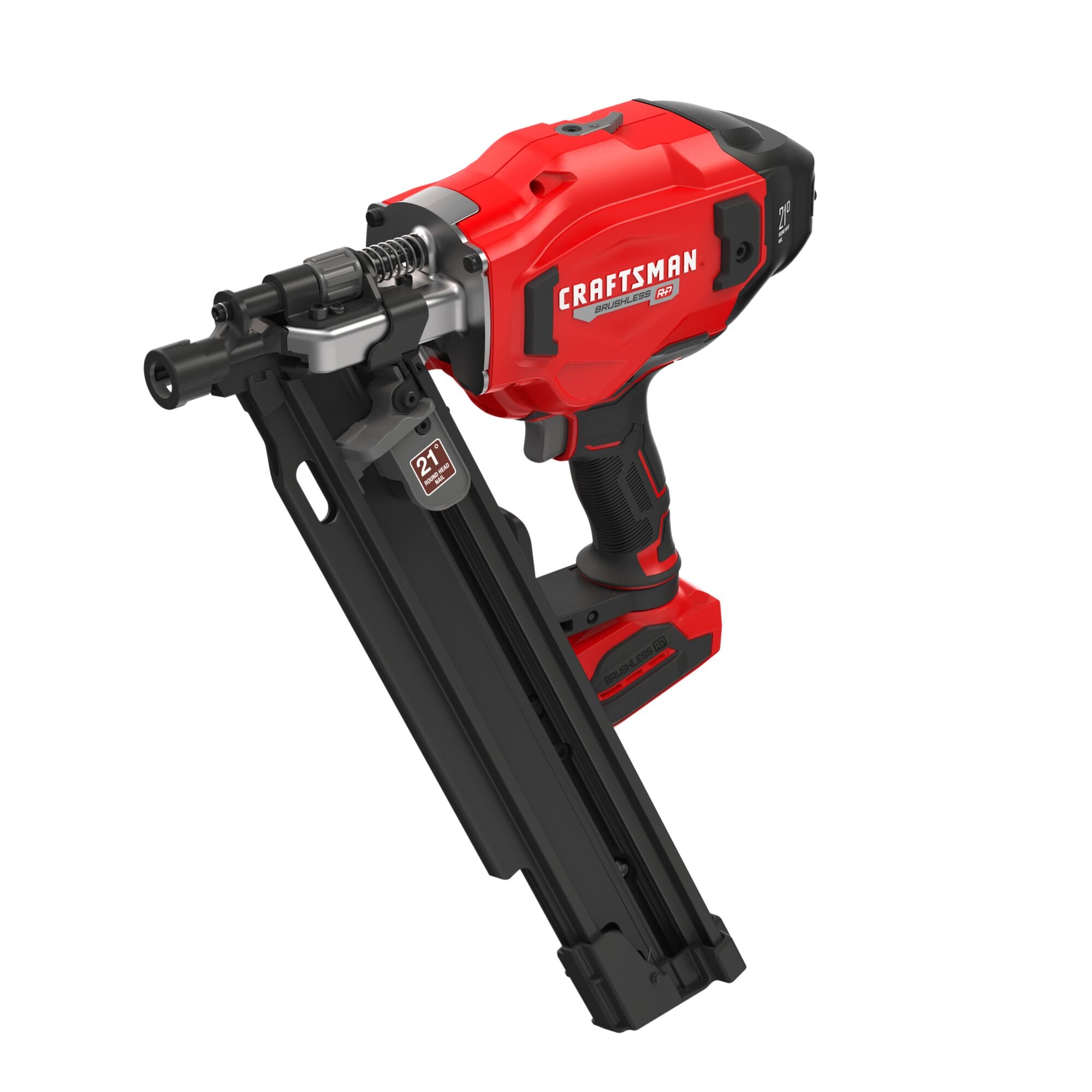 Clavadora inalámbrica para enmarcar de cabeza redonda CRAFTSMAN V20 Brushless RP de 3-1/4 pulgadas a 21 grados