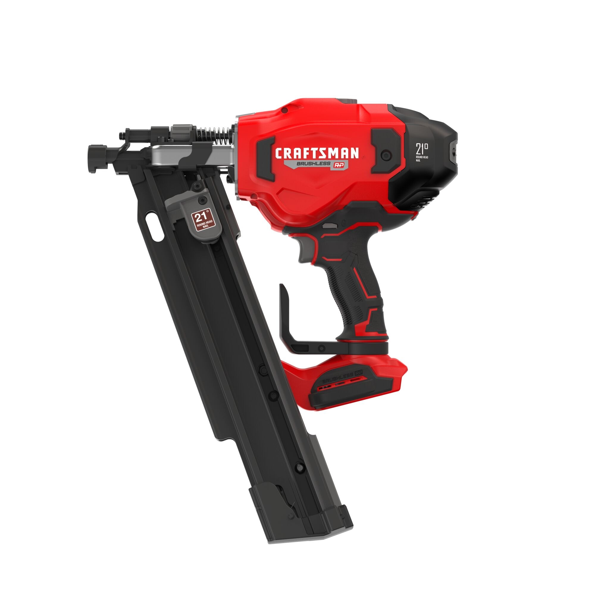 Clavadora inalámbrica para enmarcar de cabeza redonda CRAFTSMAN V20 Brushless RP de 3-1/4 pulgadas a 21 grados