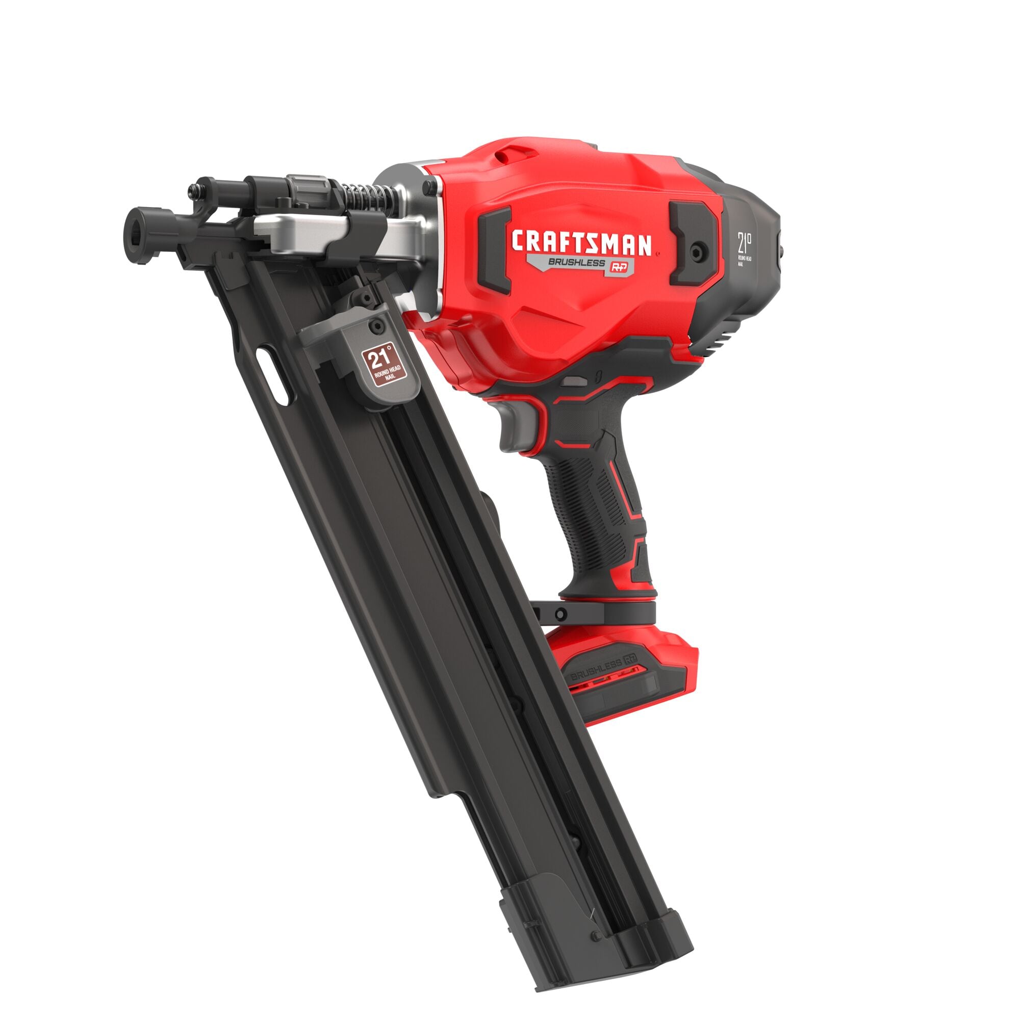 Clavadora inalámbrica para enmarcar de cabeza redonda CRAFTSMAN V20 Brushless RP de 3-1/4 pulgadas a 21 grados