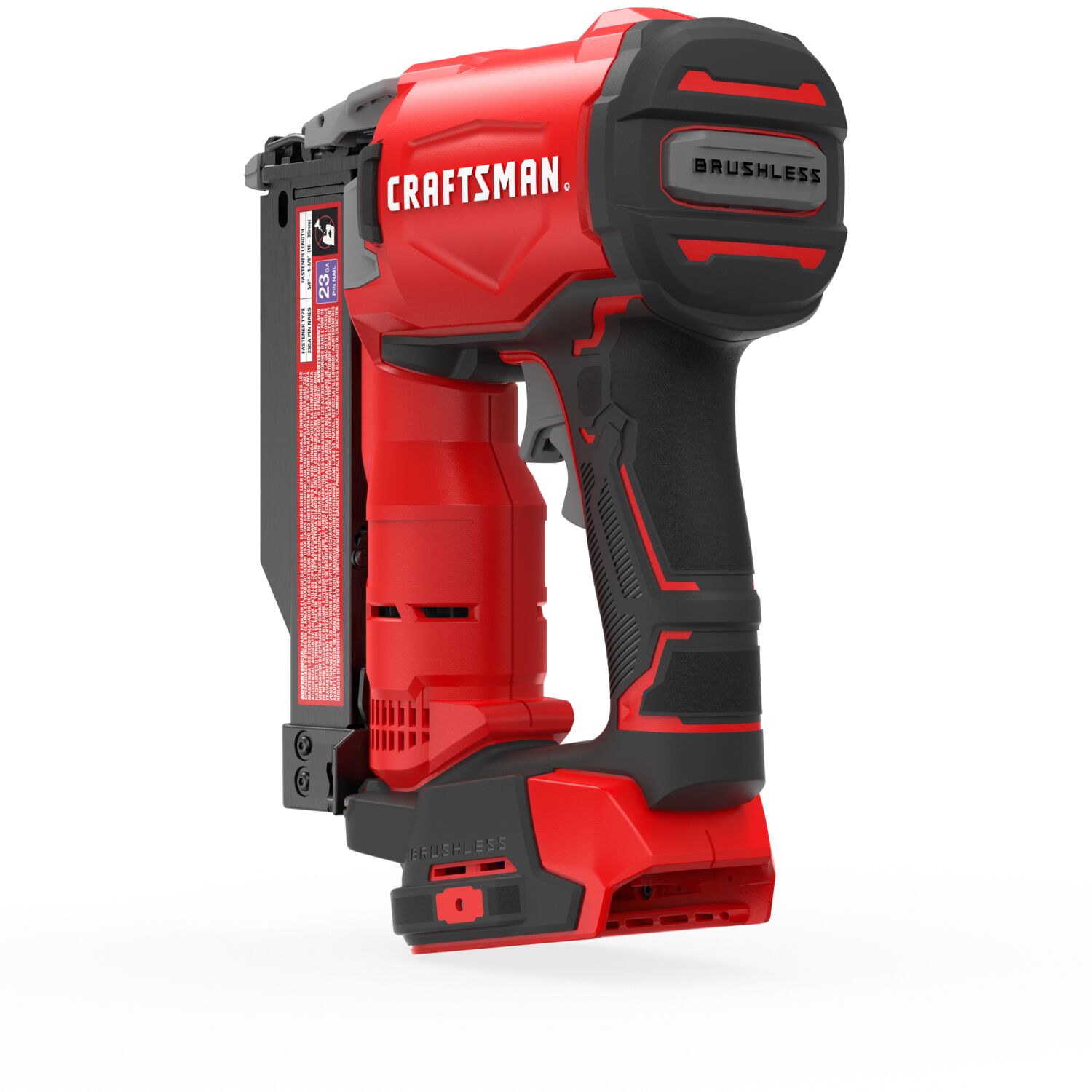 Clavadora sin cable CRAFTSMAN V20 Brushless RP de calibre 23 de 1-3/8 pulgadas (batería y cargador no incluidos)