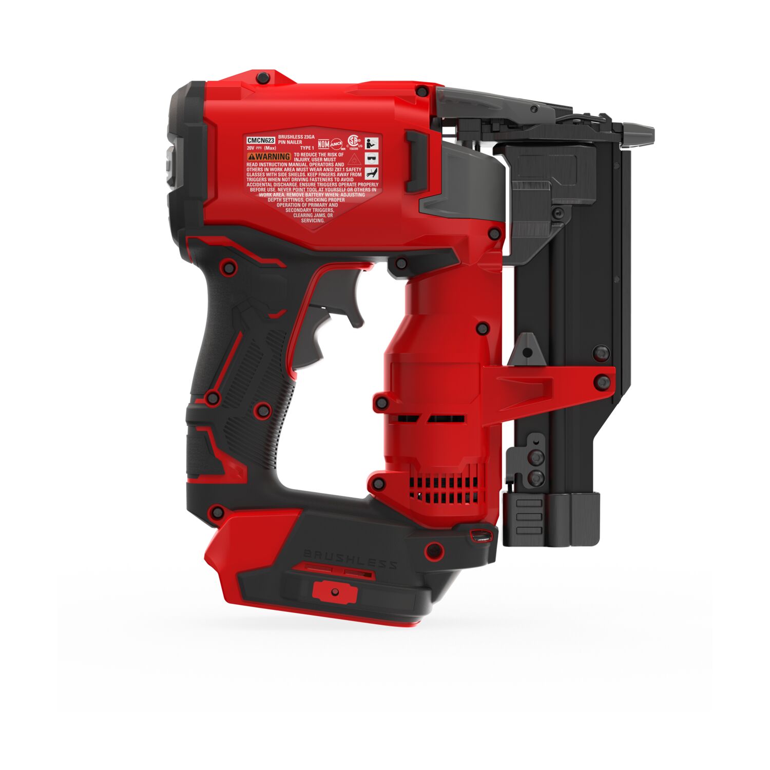 Clavadora sin cable CRAFTSMAN V20 Brushless RP de calibre 23 de 1-3/8 pulgadas (batería y cargador no incluidos)