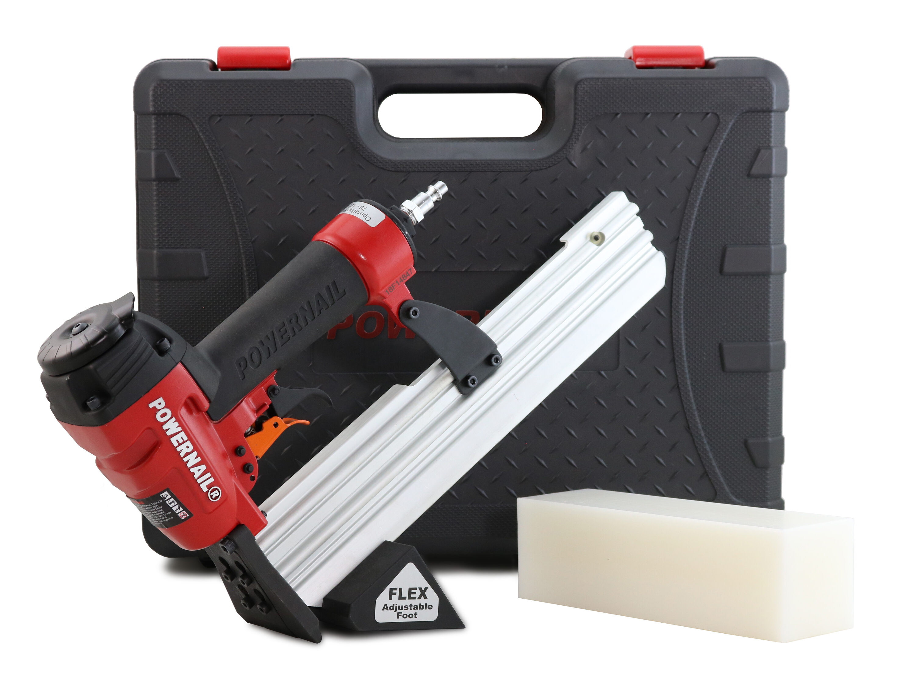 Clavadora neumática para pisos Powernail 1845F de 1-1/2 pulgadas calibre 18 - Kit 1845F