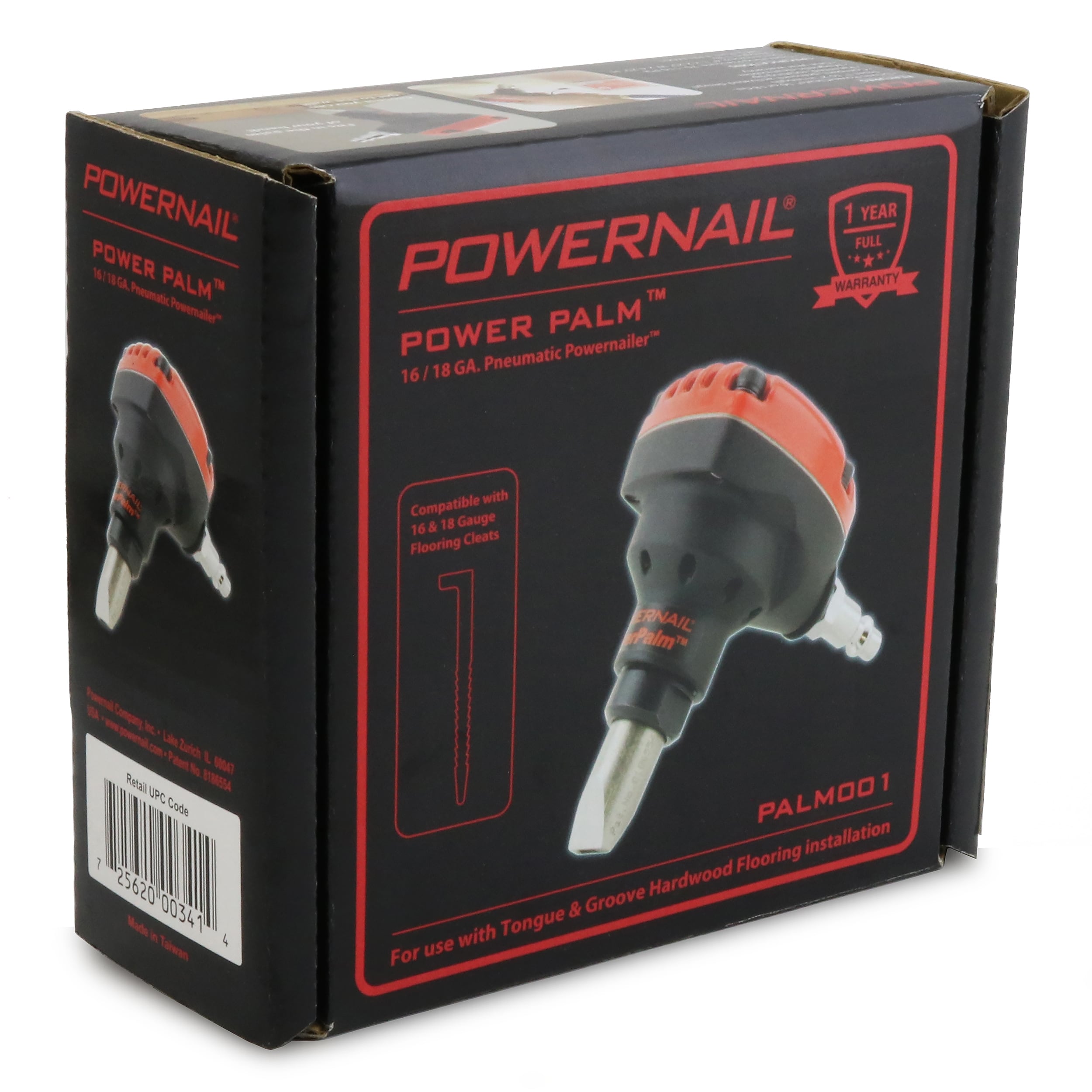 
Clavadora de Pisos Neumática de 16 Gauges Powernail Power Palm 2-en-1