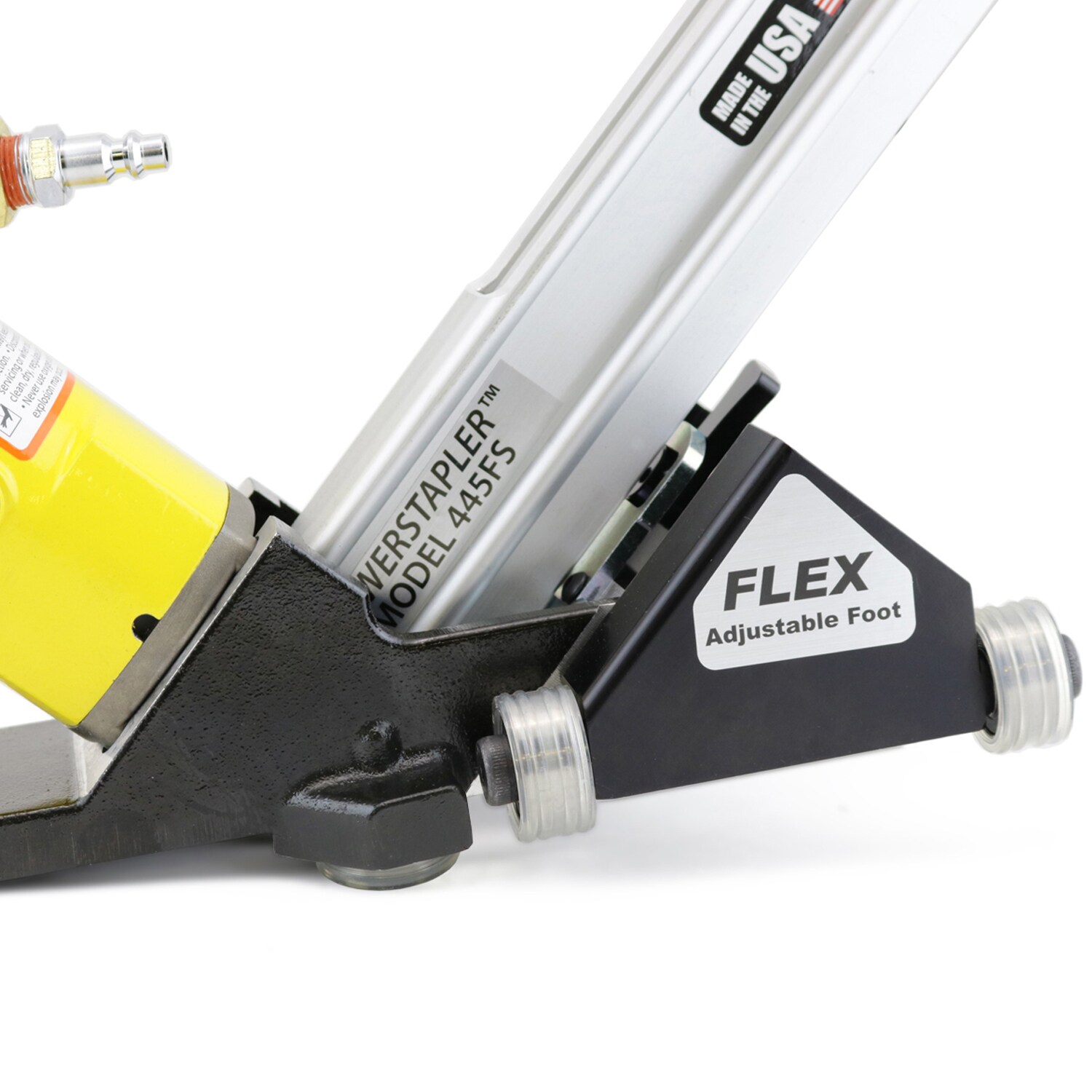 Clavadora neumática de suelo Powernail 445FS de 2 pulgadas y calibre 15