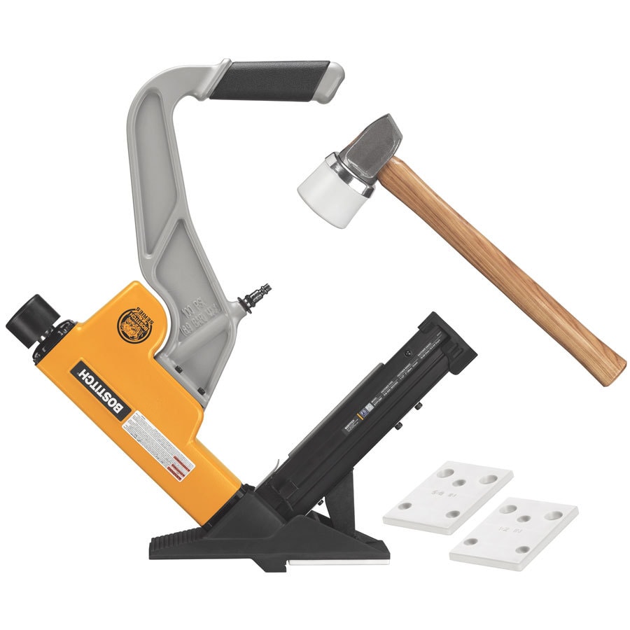 Clavadora neumática de pisos Bostitch Bulldog 2-en-1 de calibre 16