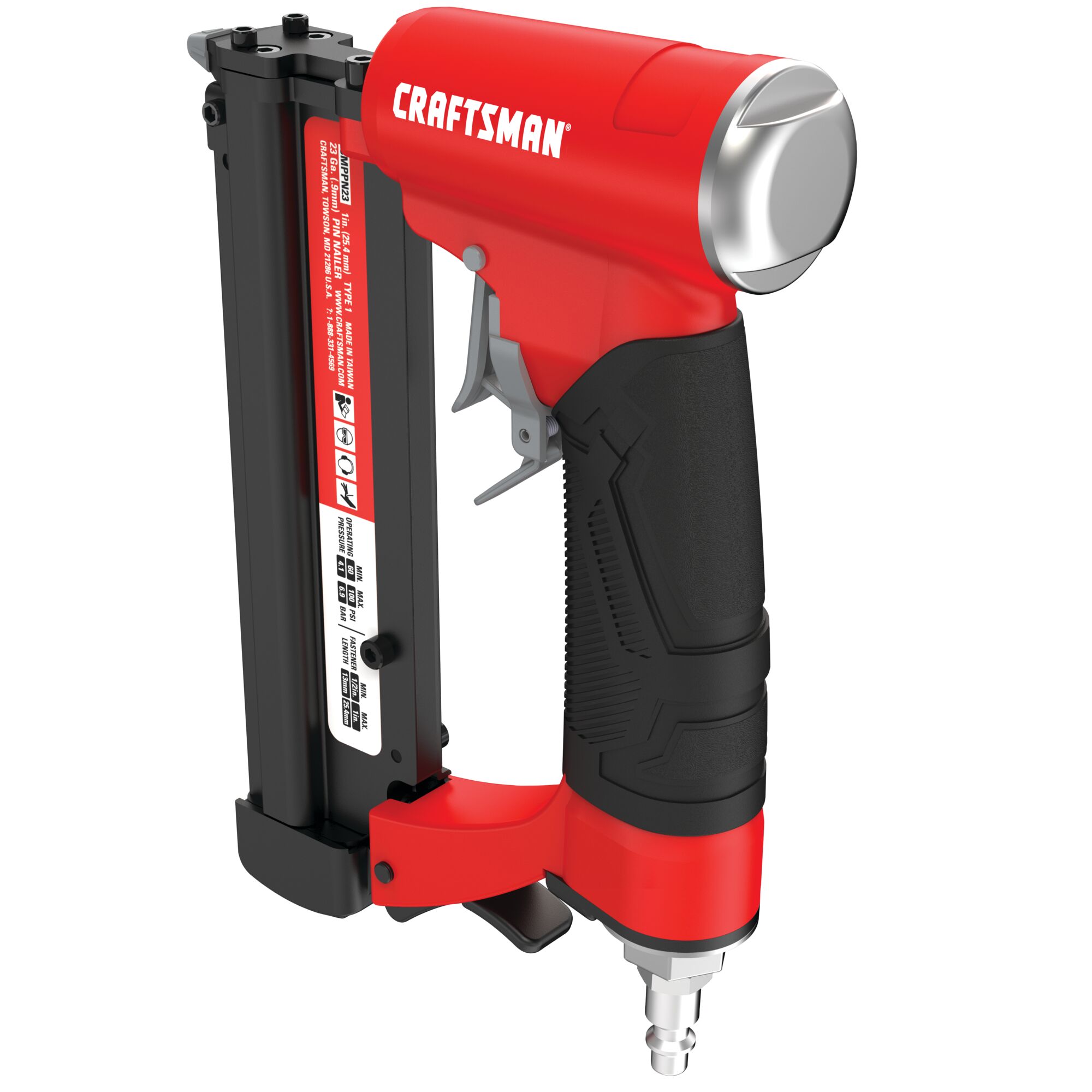 Clavadora neumática de clavos de calibre 23 de 1 pulgada de CRAFTSMAN