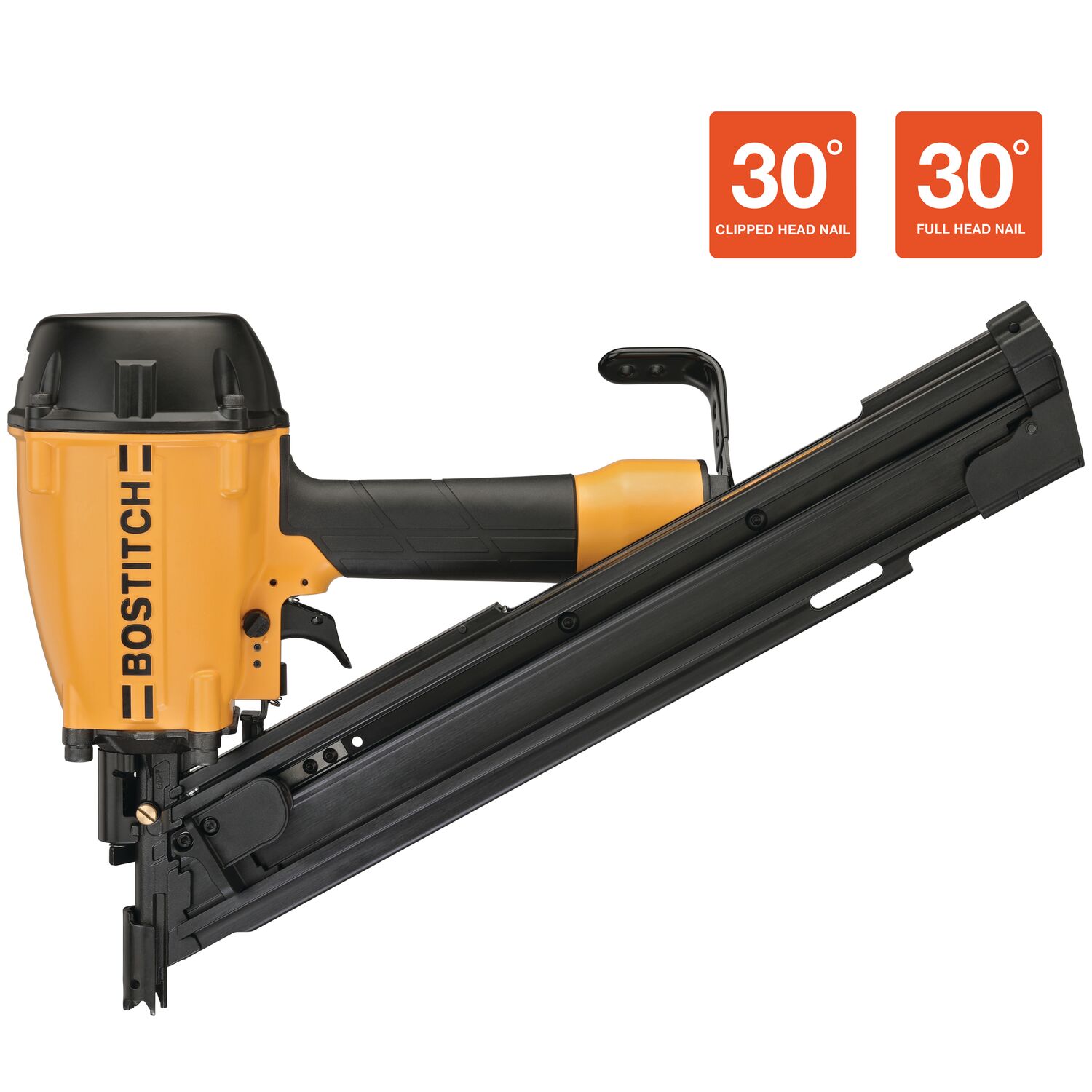 Clavadora neumática para armazón con cabeza de clip de 30 grados de Bostitch 3-1/4 pulgadas BTF83PT