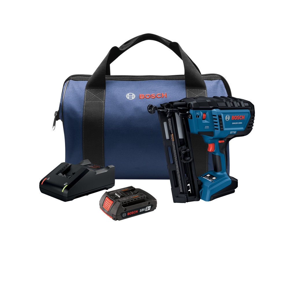 Clavadora inalámbrica Bosch 18V sin escobillas de 2-1/2 pulgadas de calibre 16 (Incluye batería) GNH18V-16MAB12