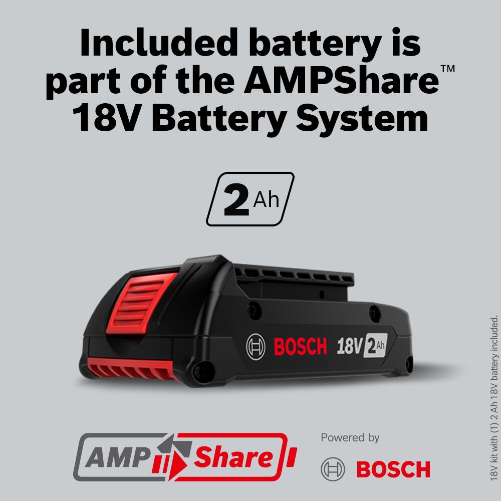 Clavadora inalámbrica Bosch de 18-Voltios sin escobillas de 2-1/2 pulgadas, Calibre 18 (Batería incluida) GNH18V-18MB12