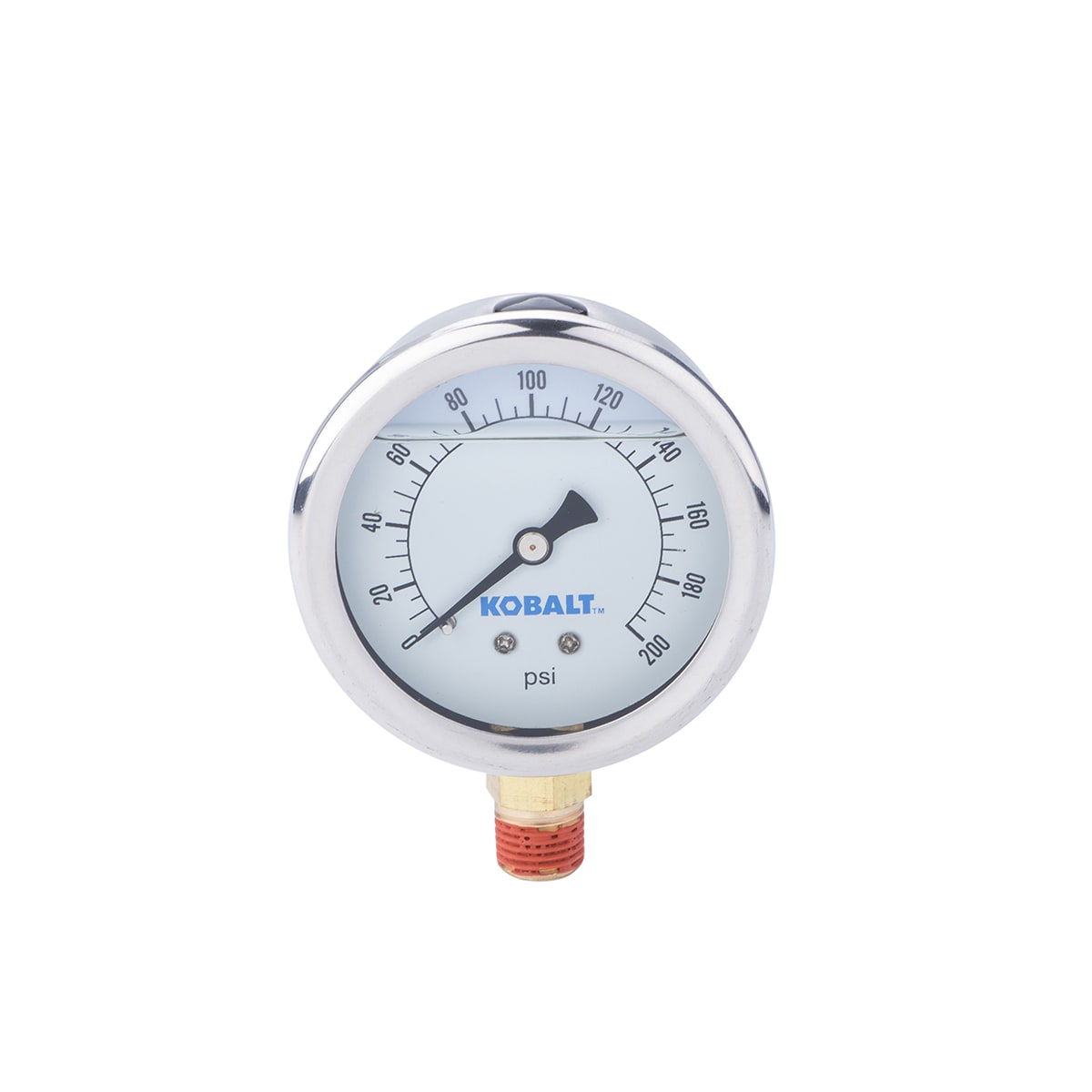 Manómetro de montaje inferior lleno de 1/4 pulgadas y 200Psi Kobalt SGY-AIR239