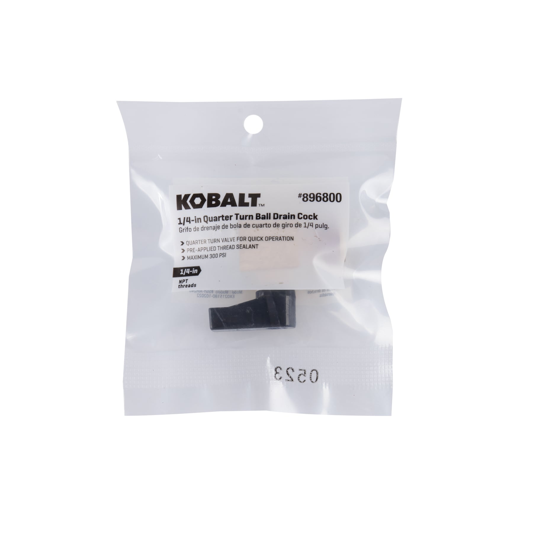 Llave de drenaje de bola de 1-4 pulgadas Kobalt SGY-AIR248