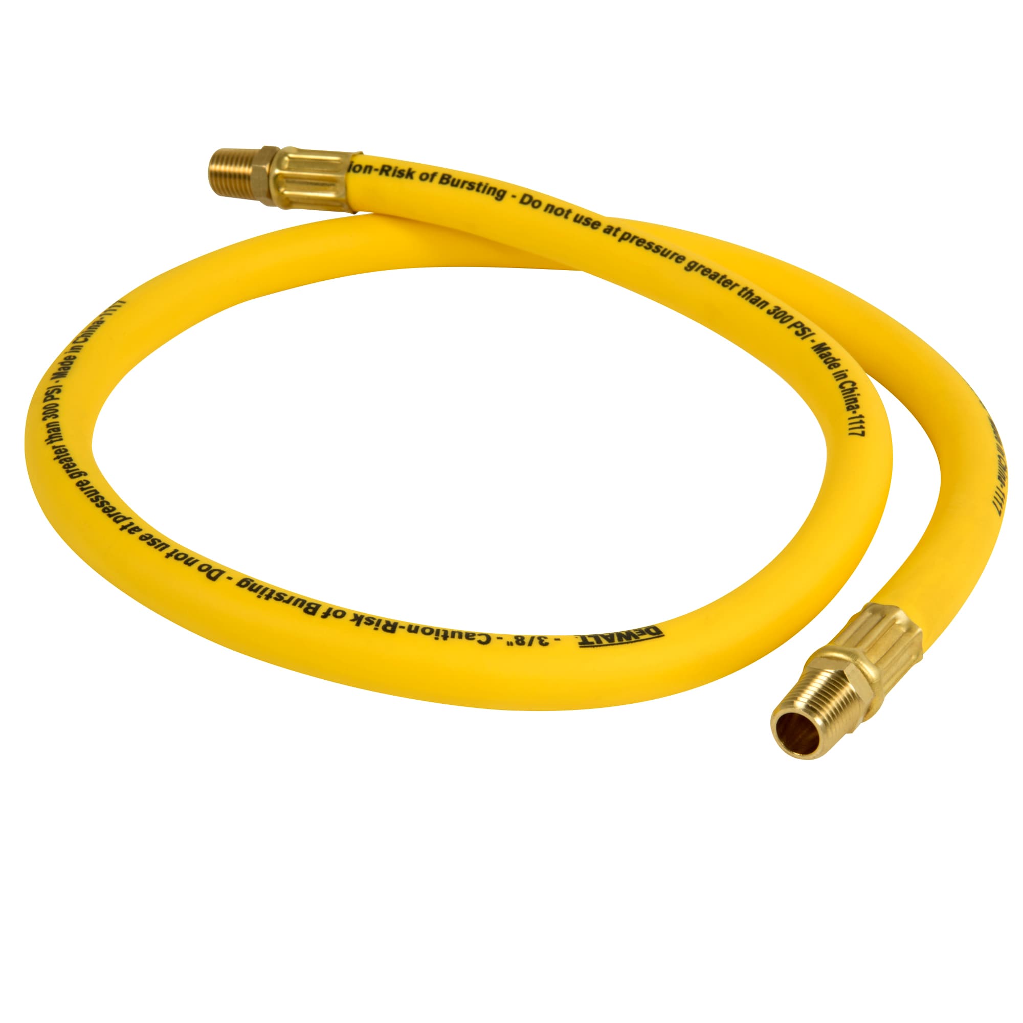 Manguera de aire híbrida premium DEWALT de 3/8 pulg. x 3 ft.