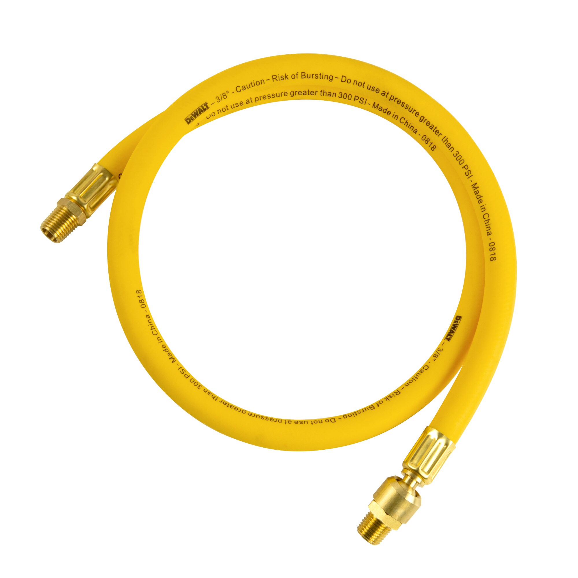 Manguera de aire híbrida premium DEWALT de 3/8 pulg. x 3 ft.